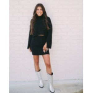 Black sweater set - worn once.